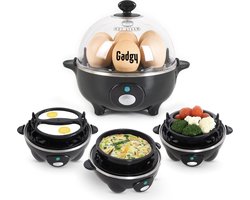 Gadgy Eierkoker Elektrisch - 7 Eieren – Koken, Pocheren, Roerei, Omelet – Vaatwasbestendig - Eikoker — cadeau in Eten & Drinken