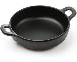 HENDI Mini ronde pan – zwart – vaatwasmachinebestendig – 189x147x37 mm — cadeau in Kookcadeaus