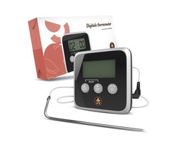 Vleesthermometer BBQ Thermometer - Oventhermometer Keukenthermometer Kookthermometer - Kerntemperatuurmeter Voedselthermometer Kernthermometer - Suikerthermometer Kook Thermometer Vlees Oven Keuken - Temperatuurmeter Digitaal - Barbecue Accessoires — cadeau in Sieraden