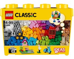 LEGO 10698 Classic Creatieve Grote Opbergdoos, Creatief Constructiespeelgoed met Ramen, Deuren en Groene Bouwplaat — cadeau in Spellen & Speelgoed