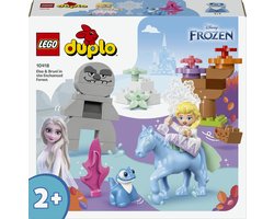 LEGO 10418 DUPLO Disney Elsa en Bruni in het Betoverde Bos Frozen 2 Set met Poppetjes — cadeau in Spellen & Speelgoed