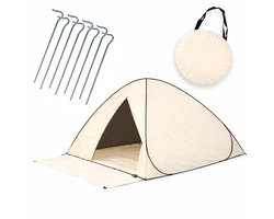 Eurocatch Festival Tent 200x130 cm - Pop-up Werptent, Waterproof 210D Oxford Nylon, Verduisterend, Inclusief Haringen en Opbergtas - Opgezet in 5 Seconden — cadeau in Sport & Outdoor