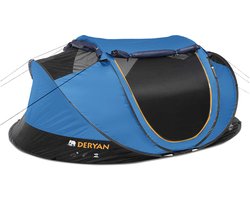 Deryan Luxe Cocoon Pop Up Tent - 2000MM - UV 50+ - 2 Persoons - Navy — cadeau in Sport & Outdoor