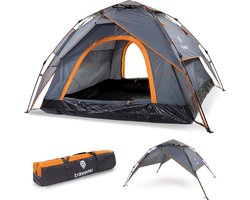 Travenu Pop Up Camping Tent - Waterdicht en Ventilerend Muggengaas - Automatische Koepeltent - Kampeertent voor 2 Personen - 230x190x140 cm — cadeau in Sport & Outdoor