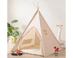 Homeblend Speeltent Kind 120x120x150cm - Speeltent jongens en meisjes - Tipi Tent - Speelhuisje - Kindertent - Tent Kinderen - Peuter Tent — cadeau in Spellen & Speelgoed