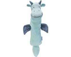 Beeztees Puppy Speelgoed Flatino Draak Yi - Puppy knuffel - Honden speelgoed - Zonder pieper - Groen - 45x24,5x6cm — cadeau in Spellen & Speelgoed