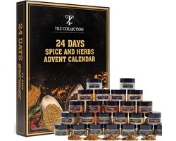 BBQ Adventskalender – 24 Kruidenpotjes – Specerijen & BBQ Kruidenmixen – Herbruikbare Potjes – Cadeau voor mannen en kookliefhebbers — cadeau in Kookcadeaus