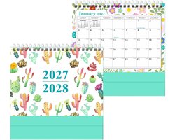 Bureaukalender 2027–2028 – Planner voor 18 maanden – Geschikt voor studenten, docenten en iedereen – Ideaal voor verjaardagen, als cadeau, voor op kantoor of thuis – Stijl B — cadeau in Kalenders & Planners