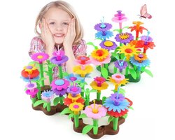 Joyage Bloemen Speelgoed – 142st - Fijne motoriek Speelgoed - Meisjes speelgoed 6 jaar - Open ended speelgoed Kleuter speelgoed 3 jaar - Kinderspeelgoed 4 jaar cadeau meisje 7 jaar cadeau meisje 8 jaar - Sinterklaas cadeau - Jongens Speelgoed 5 Jaar — cadeau in Spellen & Speelgoed