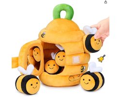 Baby Speelgoed 6 Maanden tot 12 Maanden - Sensorisch Pluche Bijenkorf Speelgoed voor Baby 1 jaar 2 jaar - Rammelaar, Knisperpapier, Spiegel - Montessori Speelgoed voor Peuters van 0-2 jaar - Sinterklaas Cadeautjes Baby — cadeau in Cadeau-ideeën