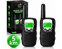 Twenty4seven® Walkie Talkie Kinderen 2 Stuks - Portofoon voor Volwassenen met 5km Bereik - Buiten Spelen, Camping & Bos - Kerst & Sinterklaas Cadeau — cadeau in Gadgets