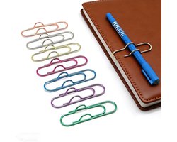 Set van 7 Kleurige Metalen Penhouders, Herbruikbare Organizers voor Notitieboek, Planner en Journal, Ideaal voor School en Kantoor — cadeau in Cadeau-ideeën