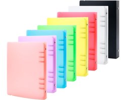 Set van 8 Stuks A5 6-Ring Binder Covers van Zacht PVC - Transparant en Matte Oppervlakte voor Herbruikbare Notitieboekjes en Stempel- en Stansopslag — cadeau in Cadeau-ideeën
