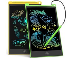 LCD schrijfbord set van 2, 8,5 inch tablet voor kinderen en volwassenen, herbruikbaar en uitwisbaar schrijfblok — cadeau in Gadgets