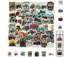 Sticker Set van 60 Waterdichte Herbruikbare Stickers voor Kinderen - Kleurrijke Decoratie voor Auto, Notitieboek, Waterfles en Laptop, Perfect als Cadeau voor School en Kinderkamer — cadeau in Spellen & Speelgoed