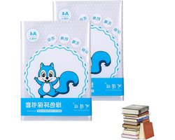 Set van 20 Herbruikbare A4 Transparante Boekomslagen - Dikke Plastic Beschermhoezen voor Schoolboeken, Notitieboeken en Documenten, Waterdicht en Duurzaam — cadeau in Cadeau-ideeën