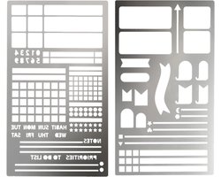Herbruikbare Kalendervormpjes voor Dagboeken, Notitieboeken en Scrapbooks - Set van 2 Stuks, Creatieve Knutseltemplates — cadeau in Kalenders & Planners