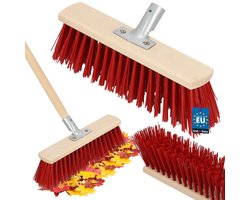 KOTARBAU® Bezemkop, Straatbezem, 33 cm, Veegbezem, Buitenbezem, Harde Nylonborstels, Tuinbezem, Stevige Straatbezem, Harde Bezem voor Buiten, zonder Steel, Hout, PVC — cadeau in Cadeau-ideeën