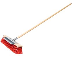KOTARBAU® Straatbezem, met Kratzkante, Tuinbezem, 40 cm, Veegbezem, met Steel, Harde Bezem voor Buiten, Buitenbezem, Stevige Straatbezem — cadeau in Cadeau-ideeën
