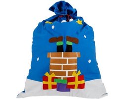 Jute Zak Sinterklaas | 90 x 60 cm | Gemaakt Van Vilt | Sinterklaas Cadeau Zak | Geschenk Zak | Strooi Zak | Pieten Print — cadeau in Cadeau-ideeën