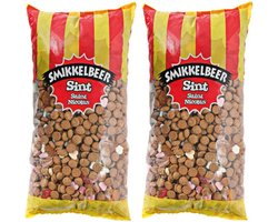 Smikkelbeer - Strooigoed - 2x3 Kilo - Snoep- en kruidnotenmix - Strooi - Goed - Sinterklaas - Sint - Piet - Grootverpakking - Voordeelverpakking - Strooigoedmix — cadeau in Eten & Drinken