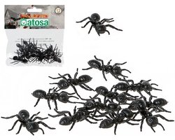 Horror decoratie mieren - 12x - plastic - 5 cm - Halloween tafel strooi mieren - dieren — cadeau in Cadeau-ideeën