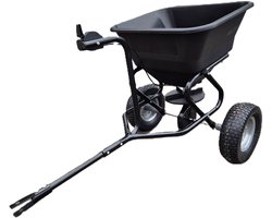 Roterende Getrokken Strooier 36 kg – Strooiwagen met Luchtbanden – Voor Zout, Zaden & Kunstmest – Instelbare Dosering — cadeau in Cadeau-ideeën