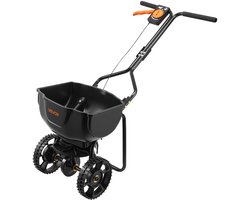 VEVOR Strooier met Een Capaciteit van 6,8kg, Kunstmeststrooier met Een Strooibreedte van 3m, Roterende Strooier met 25,4cm Banden, Instelbare Strooisnelheid, Door de Overheid Geproduceerde Strooier voor Kunstmest en Zaad in de Moestuin — cadeau in Cadeau-ideeën