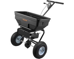 VEVOR Strooier, 59kg Capaciteit, Kunstmeststrooier met Een Strooibreedte van 0-3,66m, Zaadstrooier met 33cm Luchtbanden, Regelbare Doorvoersnelheid, Centrifugaalstrooier voor Kunstmest, Zaden en Strooizout — cadeau in Cadeau-ideeën