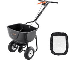 VEVOR Strooier, 27 Kg Capaciteit, Kunstmeststrooier met Vultrechter, Zaadstrooier met Een Strooibreedte van 0–3 M, Centrifugaalstrooier met 20 Cm Luchtbanden, Te Gebruiken Als Zaaihulpmiddel of Kunstmestwagen — cadeau in Cadeau-ideeën