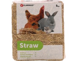 Flamingo Bruin Stro – 5 kg – Natuurlijk Stro voor Knaagdieren en Pluimvee — cadeau in Cadeau-ideeën