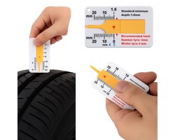 Bandenprofielmeter I Bandprofiel meter I Banden Dieptemeter I Gereedschap Meten Bandprofiel I Diktemeter — cadeau in Cadeau-ideeën