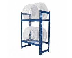 Bandenrek - voor 4 banden - 100 x 60 x 35 cm - blauw — cadeau in Cadeau-ideeën
