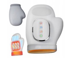 Handmassage Apparaat - Hand Massager - Elektrische Handmassage - Met Warmte - 3 Massagemodes - 5 Intensiteiten - 15 Min Auto-uit - 25x13,5 cm - Voor Handpalmen & Vingers & Polsen — cadeau in Verzorging