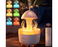 Aroma Diffuser 300ml met 6 Etherische Oliën – Geurverspreider & Luchtbevochtiger – Met Afstandsbediening – LED – Slaapkamer – EasyMart — cadeau in Cadeau-ideeën
