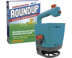 ROUNDUP® Gazon Onkruidvrij 1kg - Gardena Handstrooier - Bestrijdt blad en wortel en spaart het gazon - Werkt tegen o.a. botterbloem, madeliefjes, klaver en paardenbloem — cadeau in Cadeau-ideeën