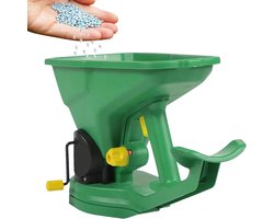 Kunstmeststrooier Gazon - Zaaimachine Handstrooier - Gazon Onderhouden - Instelbare Verdeling - 794 g - Grijs — cadeau in Cadeau-ideeën