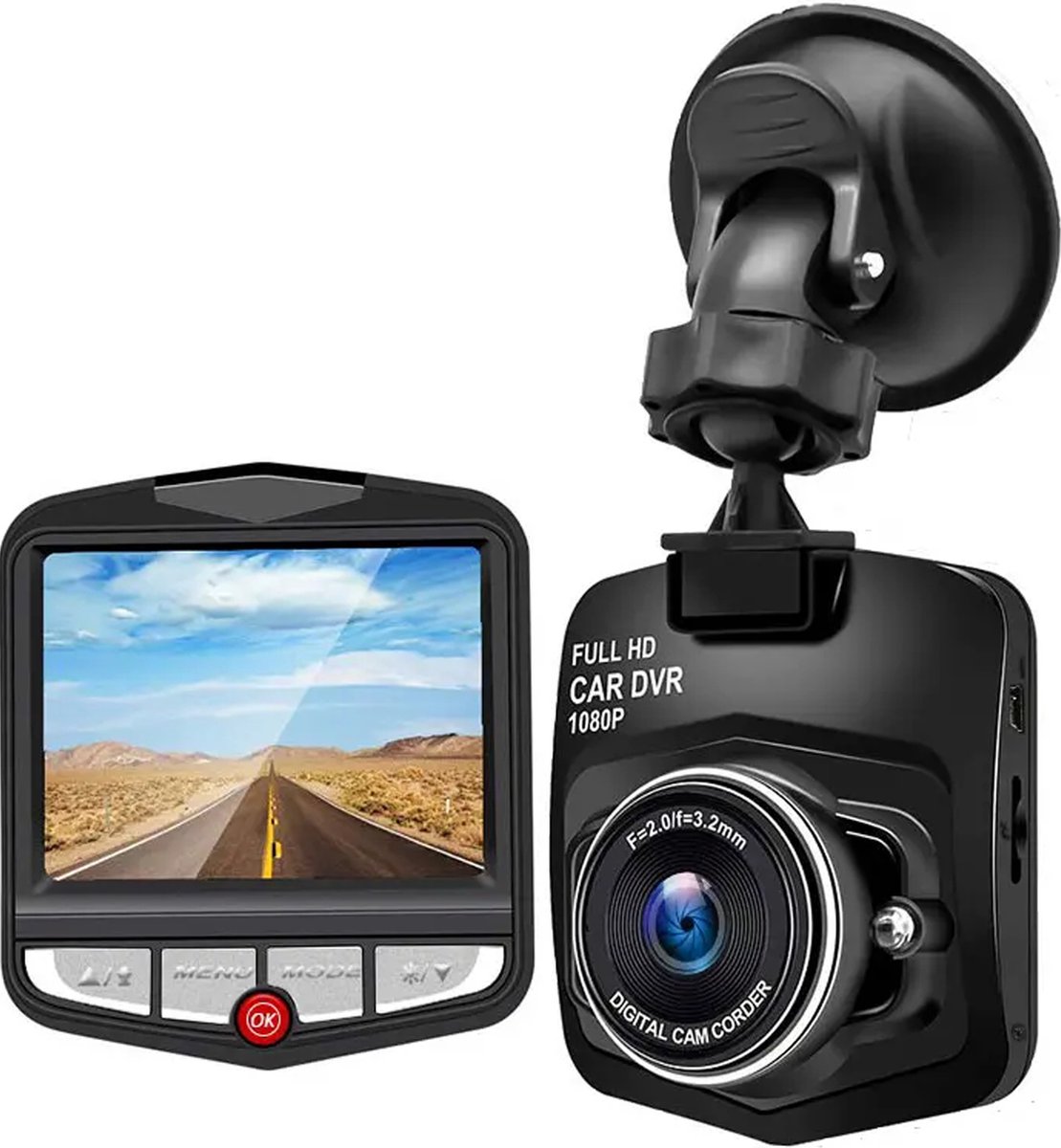 Dashcam voor Auto - Full HD - Voor Camera - Loop Opname - CCT1230