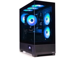 AMD Ryzen 7 5700X - NVidia GeForce RTX 5060 Ti - 32GB RAM - 1TB SSD - Aquariumcase met Temperatuur Display en aRGB Towercooler (+25% CPU Performance) - WiFi 6 / Bluetooth 5.4 - Gamdias Atlas M1 — cadeau in Mode & Accessoires