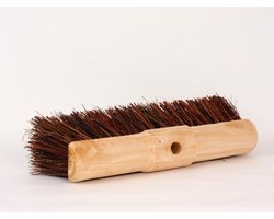 Straatbezem/gemeente bezem natuurvezel 45cm zonder steel — cadeau in Cadeau-ideeën