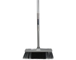 Synx Tools Binnenbezem Grijs - Zachte Bezems - Kamerveger - Veger / Zachte Bezem - Incl. Steel 130cm - Binnen Bezem — cadeau in Cadeau-ideeën