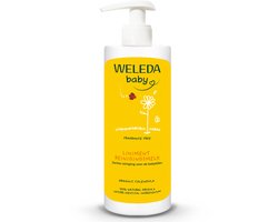 WELEDA Baby Liniment Reinigingsmelk - Calendula - Luierverschoning - Babybillen Reinigingsmelk - Reinigt Zacht En Mild - 100% Natuurlijke Ingrediënten - 400ml — cadeau in Cadeau-ideeën