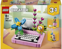 LEGO Creator 3in1 Typemachine met bloemen, Keytar en bloempot Speelgoed voor Kinderen 31169 — cadeau in Spellen & Speelgoed