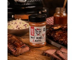 Angus & Oink Porky Sweet Bones & Butts Rub 200 g - Barbecue kruiden - Rub kruiden - Vlees kruiden — cadeau in Kookcadeaus