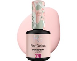 Pink Gellac Gellak - 320 Powder Pink 15ml - Roze Gel Nagellak - Gellac - Gel Nagels Producten — cadeau in Verzorging
