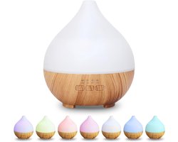 Aromadiffuser, 100 ml, ultrasone luchtbevochtiger, aromatherapie, oliediffuser, diffuser voor etherische oliën met 7-kleurig ledlicht en automatische uitschakelfunctie — cadeau in Sport & Outdoor