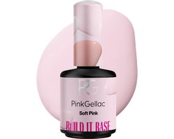 Pink Gellac Builder Gel - Build it Base Soft Pink - Roze Gellak - Pink GellacÂ´s Versie van Builder in a Bottle - 15 ml — cadeau in Verzorging