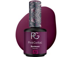 Pink Gellac Gellak - 173 Bordeaux 15ml - Rode Gel Nagellak - Gellac - Gel Nagels Producten — cadeau in Verzorging
