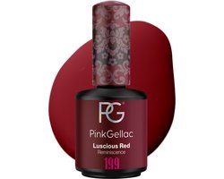 Pink Gellac Gellak - 199 Luscious Red 15ml - Rode Gel Nagellak - Gellac - Gel Nagels Producten — cadeau in Verzorging