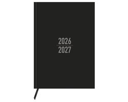 Kangaro Agenda Schoolagenda 2026 / 2027 A5 zwart 130 pagina's incl. lint - K-23909 — cadeau in Eten & Drinken